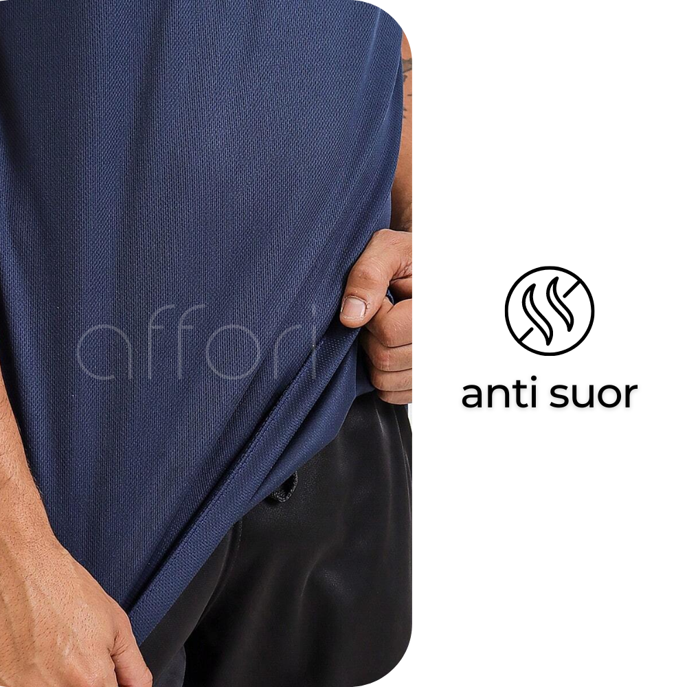 Kit 7 Camisetas Tecnológicas Fitnesmart Affori - Anti Suor