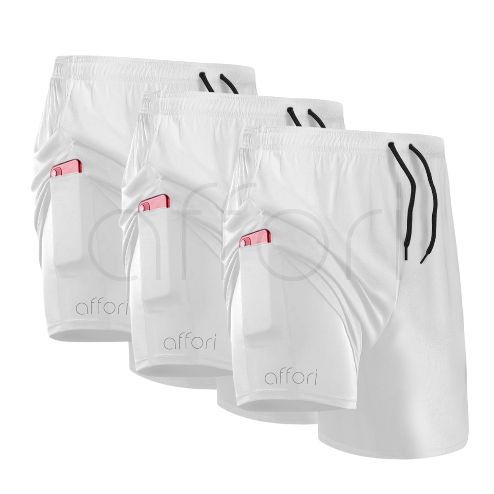 Kit 3 Shorts Compressão 2 em 1 - Promoção Outono Smart