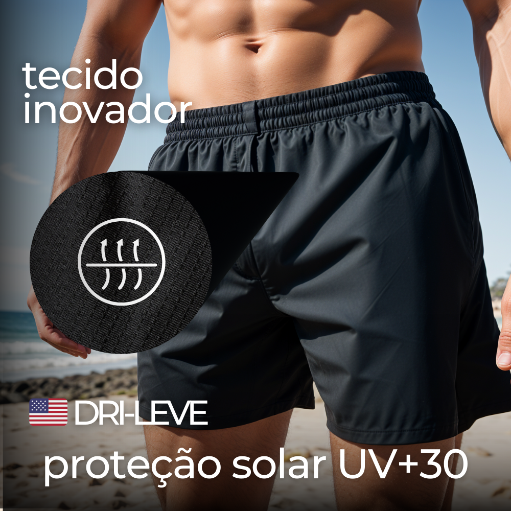 Shorts Masculino Tecnológico Fitnesmart - Anti Suor e Odor